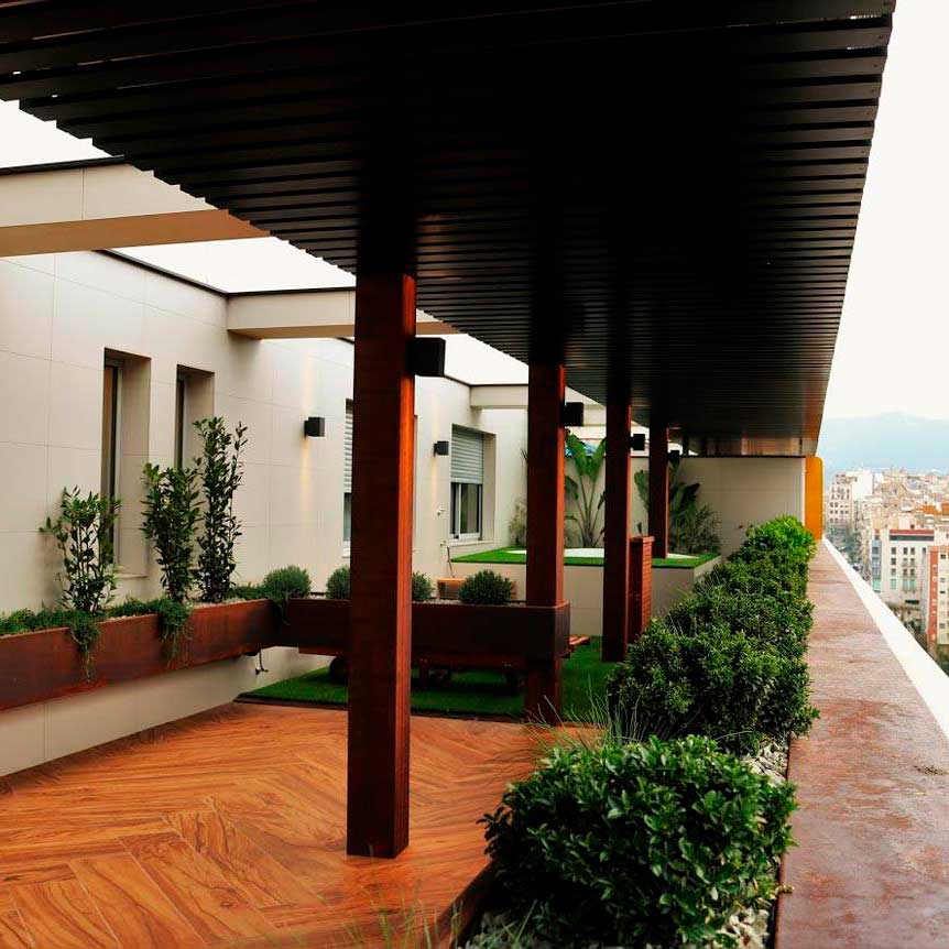 paisajismo en terrazas